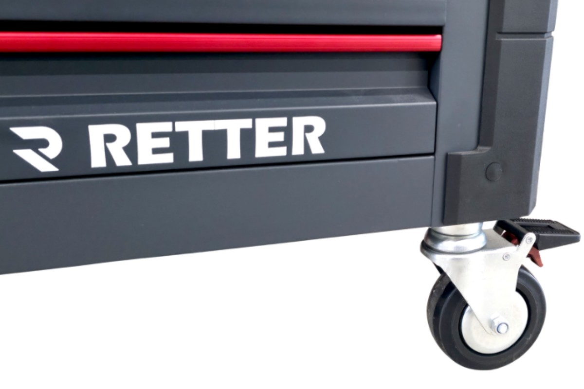 Schwerlast-Fahrwerk mit Lenkrollen und Bremse